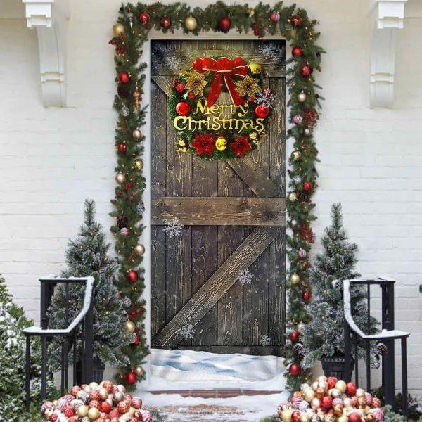 Christmas Door Cover, Christmas Door Cover Happy Decor