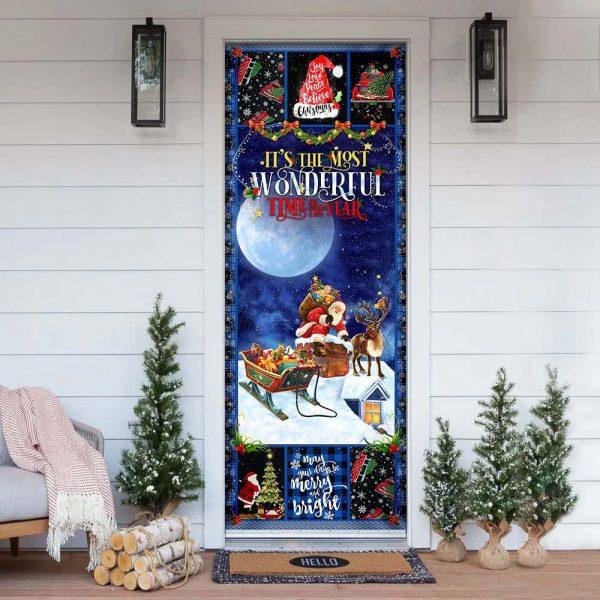 Christmas Door Cover, Christmas Door Cover It’s The Most Wonderful Time Of The Year