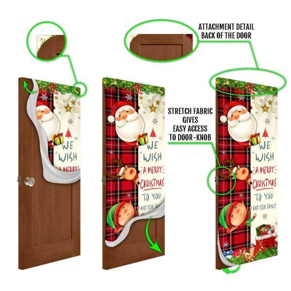 Christmas Door Cover, Christmas Door Cover We Wish You A Merry Christmas To You And Your Family
