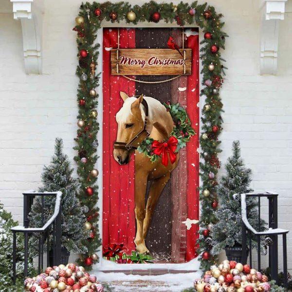 Christmas Door Cover, Christmas Horse Door Cover, Xmas Door Covers, Christmas Door Coverings