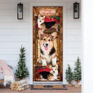 Christmas Door Cover, Corgi Christmas Door Cover,…