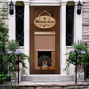 Christmas Door Cover, Dachshund Welcome Home Door…