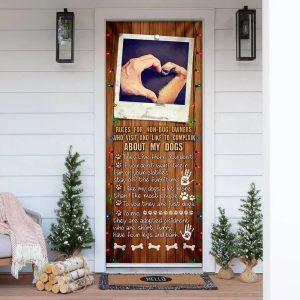 Christmas Door Cover, Dog House Rules Door…