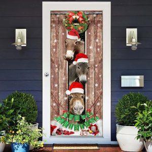Christmas Door Cover Donkeys Christmas Snow Farmhouse Door Cover Xmas Door Covers Christmas Door Coverings 1 rok9sb.jpg