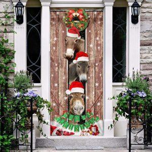Christmas Door Cover Donkeys Christmas Snow Farmhouse Door Cover Xmas Door Covers Christmas Door Coverings 2 ah7wqq.jpg
