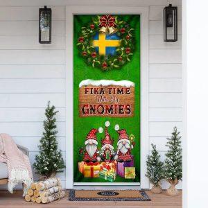Christmas Door Cover Fika Time With My Gnomies Door Cover 1 oyfmx3.jpg