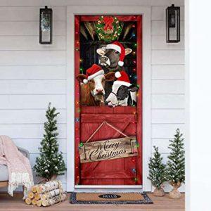 Christmas Door Cover Funny Cow Merry Christmas Door Cover Xmas Door Covers Christmas Door Coverings 6 spacmj.jpg