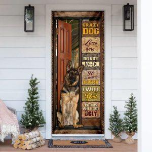 Christmas Door Cover, German Shepherd Door Cover,…
