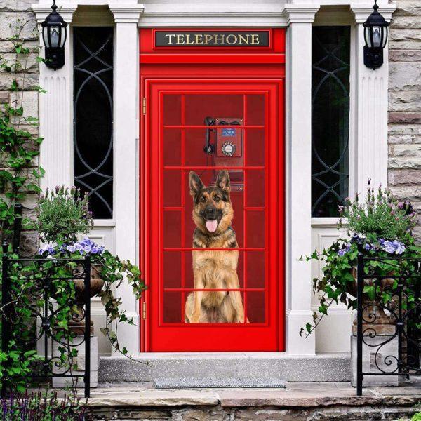 Christmas Door Cover, German Shepherd Door Cover – Christmas Gift For Dog Lover