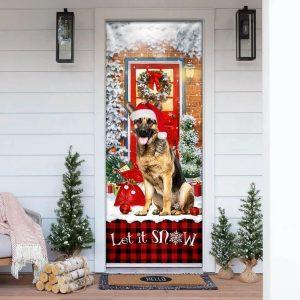 Christmas Door Cover German Shepherd Door Cover Let It Snow Christmas Door Cover 4 uqu0tg.jpg
