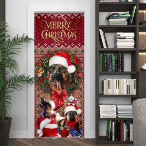 Christmas Door Cover German Shepherd Happy House Christmas Door Cover 3 ixkcx0.jpg