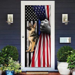 Christmas Door Cover, German Shepherd The Thin…