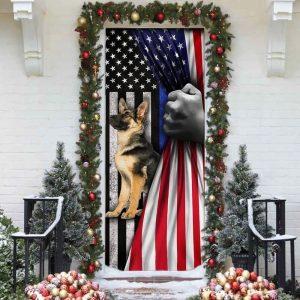 Christmas Door Cover German Shepherd The Thin Blue Line Door Cover Christmas Gift For Dog Lover 3 vpjudu.jpg