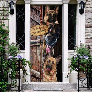 Christmas Door Cover, German Shepherd, We Are…