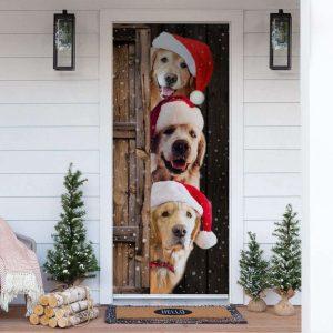 Christmas Door Cover, Golden Retriever Christmas Door…