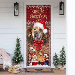 Christmas Door Cover Golden Retriever Happy House Christmas Door Cover 5 clgn5k.jpg