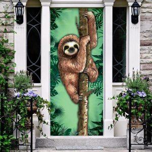 Christmas Door Cover Happy Sloth Door Cover Xmas Door Covers Christmas Door Coverings 2 jy6cke.jpg