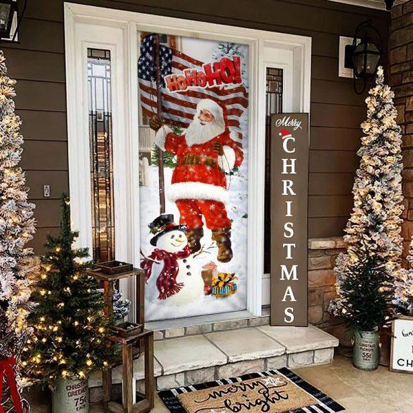 Christmas Door Cover, Ho Ho Ho Saus Door Cover, Merry Christmas Home Decor, Xmas Door Covers, Christmas Door Coverings