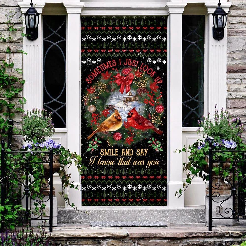 Christmas Door Cover, I Know That Was You Red Birds Door Cover, Xmas Door Covers, Christmas Door Coverings Christmas Door Cover, I Know That Was You Red Birds Door Cover, Xmas Door Covers, Christmas Door Coverings