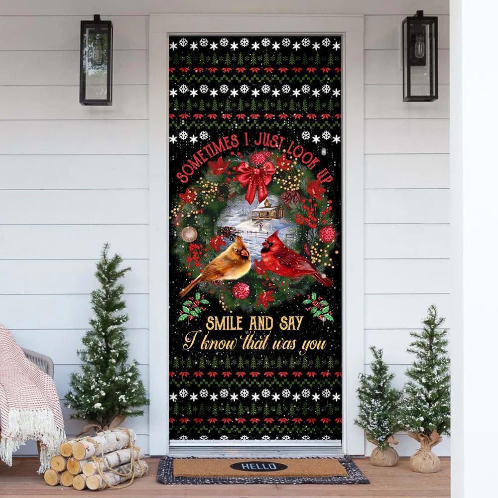 Christmas Door Cover, I Know That Was You Red Birds Door Cover, Xmas Door Covers, Christmas Door Coverings Christmas Door Cover, I Know That Was You Red Birds Door Cover, Xmas Door Covers, Christmas Door Coverings