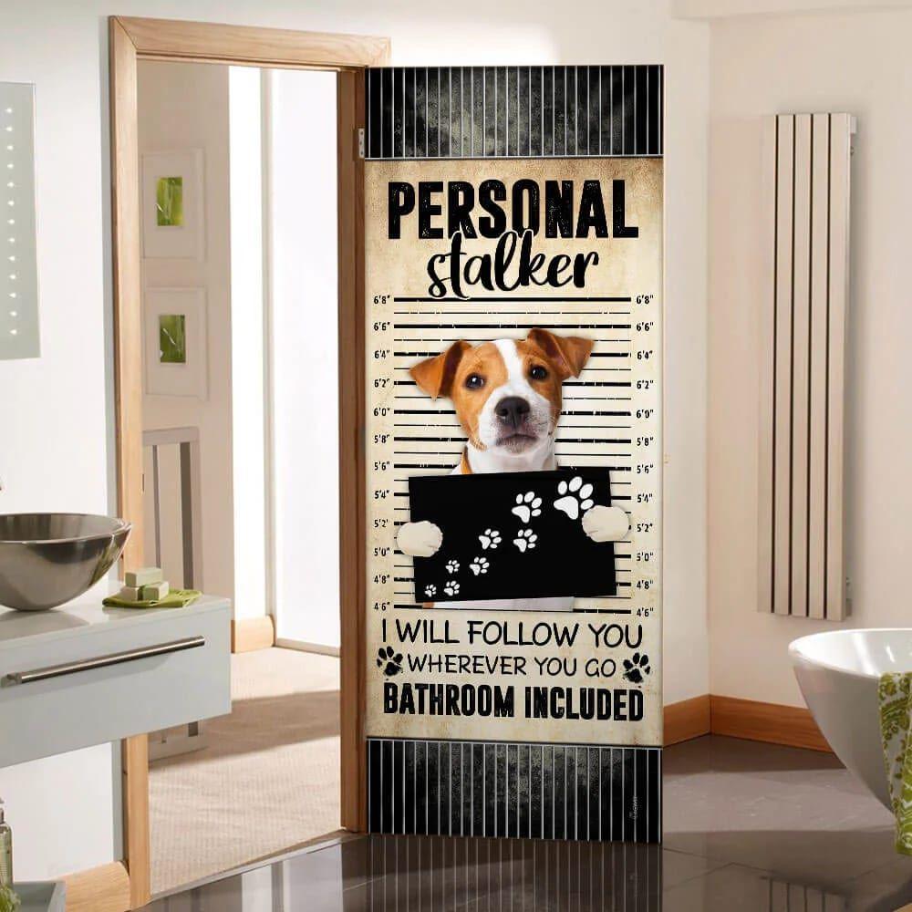 Christmas Door Cover, Jack Russell Terrier I Will Follow You Wherever You Go Bathroom Included Door Cover, Christmas Gift For Dog Lover Christmas Door Cover, Jack Russell Terrier I Will Follow You Wherever You Go Bathroom Included Door Cover, Christmas Gift For Dog Lover