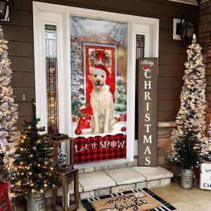 Christmas Door Cover Labrador Retriever Let It Snow Christmas Door Cover 1 ygl83b.jpg