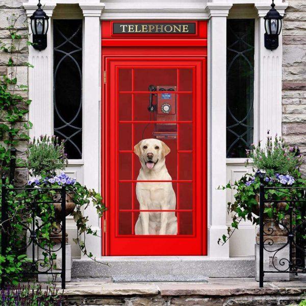 Christmas Door Cover, Labrador Retriever Telephone Door Cover