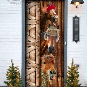 Christmas Door Cover, Mn 5 Horse Hello…