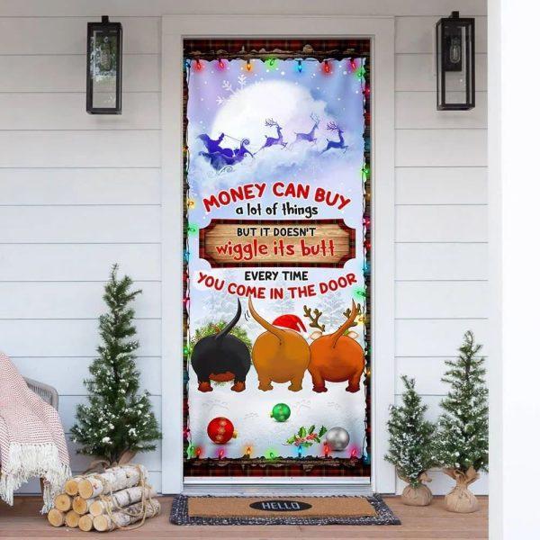 Christmas Door Cover, Money Can Buy A Lot Of Things Christmas Door Cover, Xmas Door Covers, Christmas Door Coverings