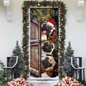 Christmas Door Cover Pugs Door Cover Xmas Outdoor Decoration Housewarming Gifts 4 x6thqh.jpg