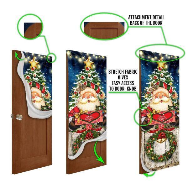 Christmas Door Cover, Santa Claus Christmas Door Cover