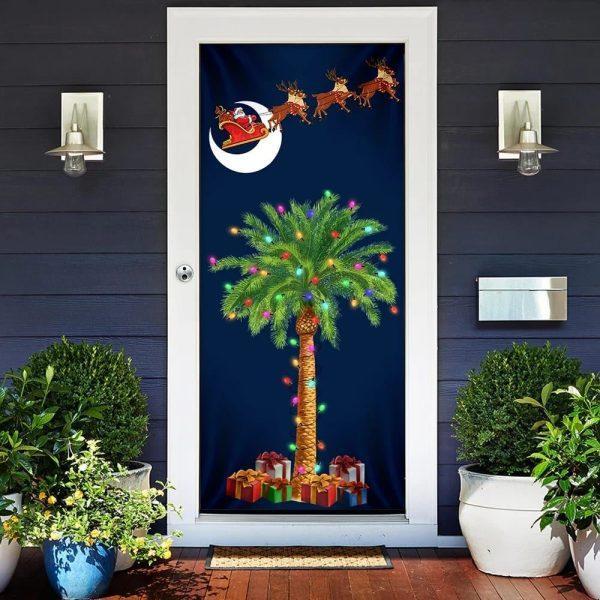 Christmas Door Cover, South Carolina Christmas Door Cover, Slim Tree Door Cover