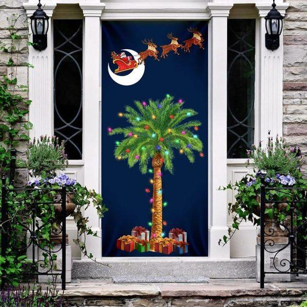 Christmas Door Cover, South Carolina Christmas Door Cover, Slim Tree Door Cover