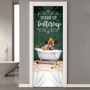 Christmas Door Cover Wash Up Buttercup Cow Door Cover Christmas Gift For Dog Lover 2 ajh4ff.jpg