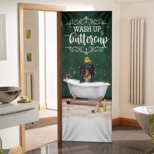 Christmas Door Cover, Wash Up Buttercup Dachshund…