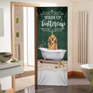 Christmas Door Cover, Wash Up Buttercup Golden…