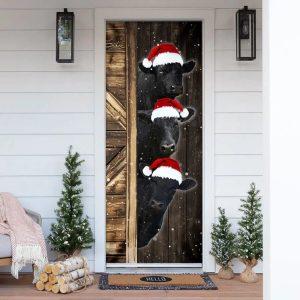 Christmas Farm Decor Angus Cattle Door Cover Unique Gifts Doorcover Housewarming Gifts 1 xgxw1o.jpg