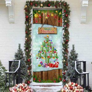 Christmas Farm Decor Cactus Christmas Tree Door Cover Front Door Christmas Cover 2 fhmmot.jpg