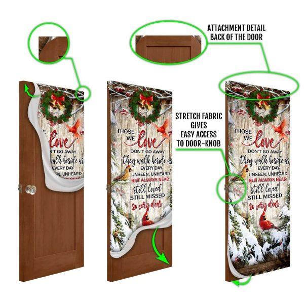 Christmas Farm Decor, Cardinals Christmas Door Cover, Cardinal Christmas Decor Decorations