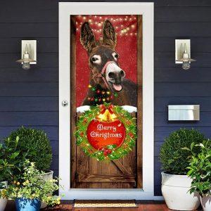 Christmas Farm Decor, Donkey Smile Christmas Door…