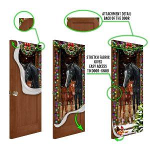 Christmas Farm Decor Horse Christmas Door Couple Happy Couple Unique Gifts Doorcover 4 ktg10z.jpg