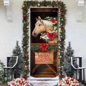 Christmas Farm Decor Merry Christmas Horse In Stable Door Cover Christmas Horse Decor 3 ptk4p4.jpg