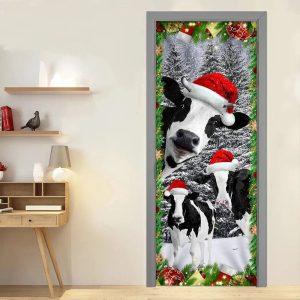 Christmas Farm Decor Oh Mooey Christmas Dairy Cattle Door Cover Decorations 3 ikx4z8.jpg
