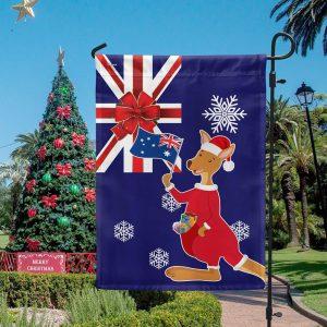 Christmas Flag, Australia Christmas Kangaroo Claus Merry…