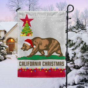 Christmas Flag, California Christmas Santa Bear Merry…