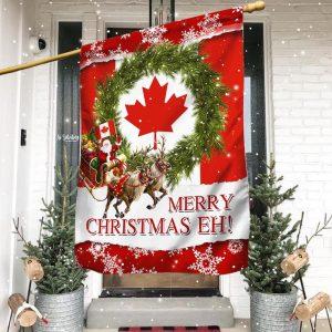Christmas Flag Canada Merry Christmas Eh Canadian Flag Christmas Garden Flags Christmas Outdoor Flag 1 wkxini.jpg