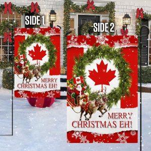 Christmas Flag Canada Merry Christmas Eh Canadian Flag Christmas Garden Flags Christmas Outdoor Flag 4 hrbphf.jpg