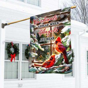 Christmas Flag, Cardinal Christmas Flag Cardinals Appear…