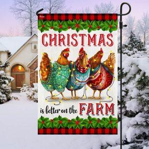 Christmas Flag, Chickens Christmas Is Better On…