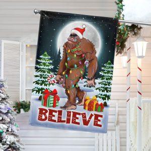 Christmas Flag, Christmas Bigfoot Flag Believe, Christmas…